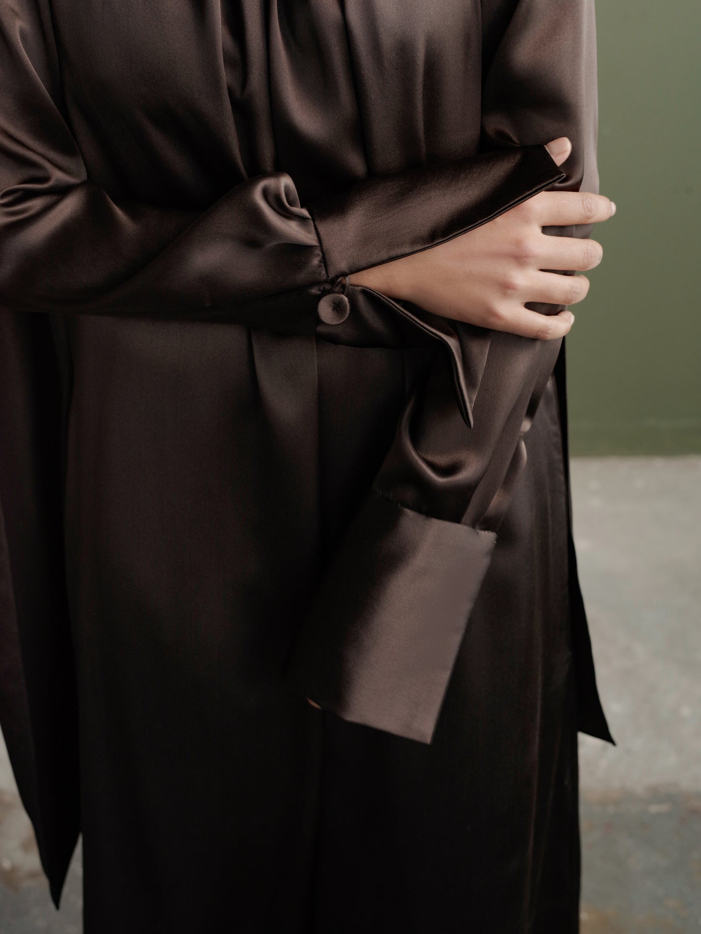 Scarf Dress in Silk Charmeuse