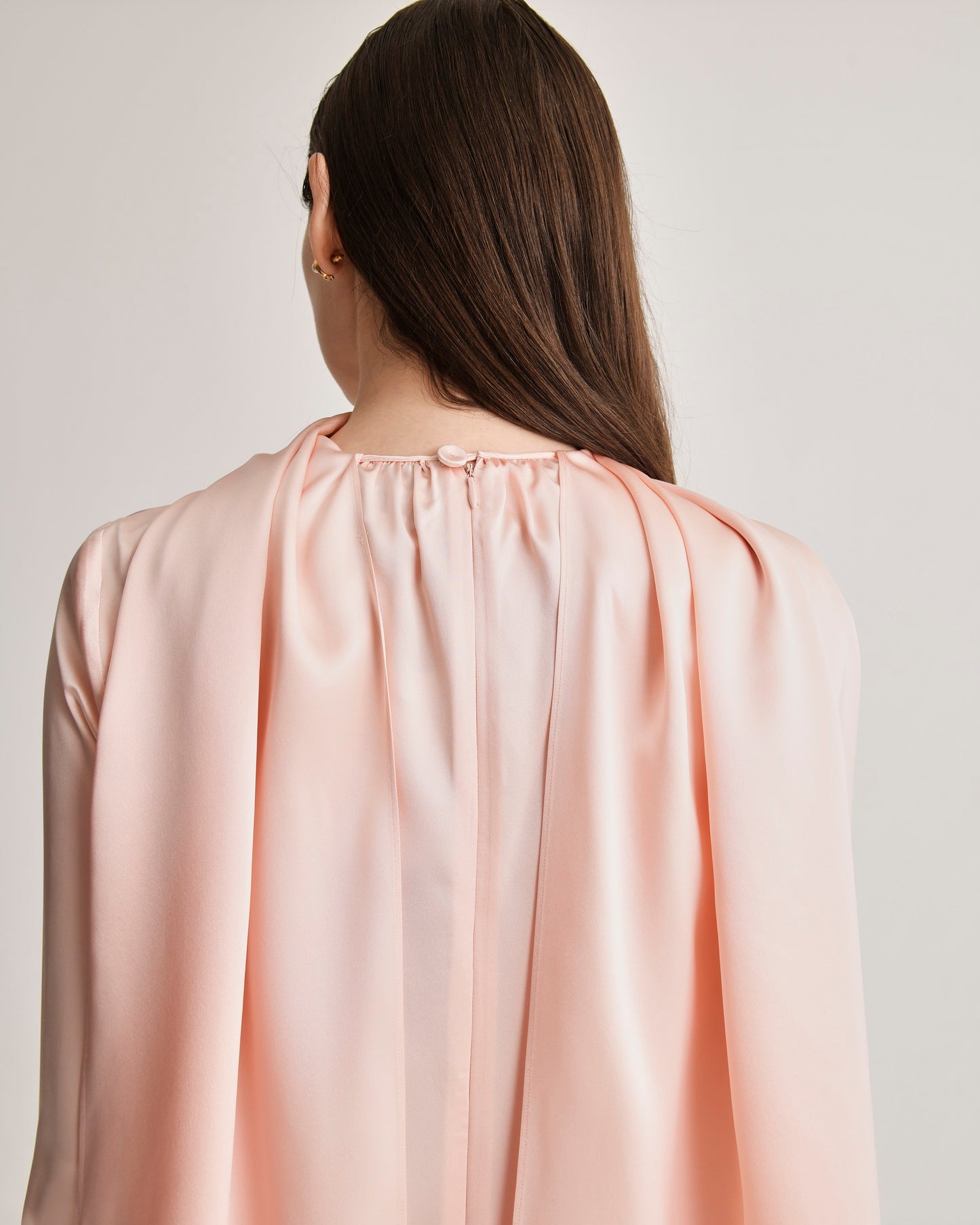 Scarf Dress in Silk Charmeuse