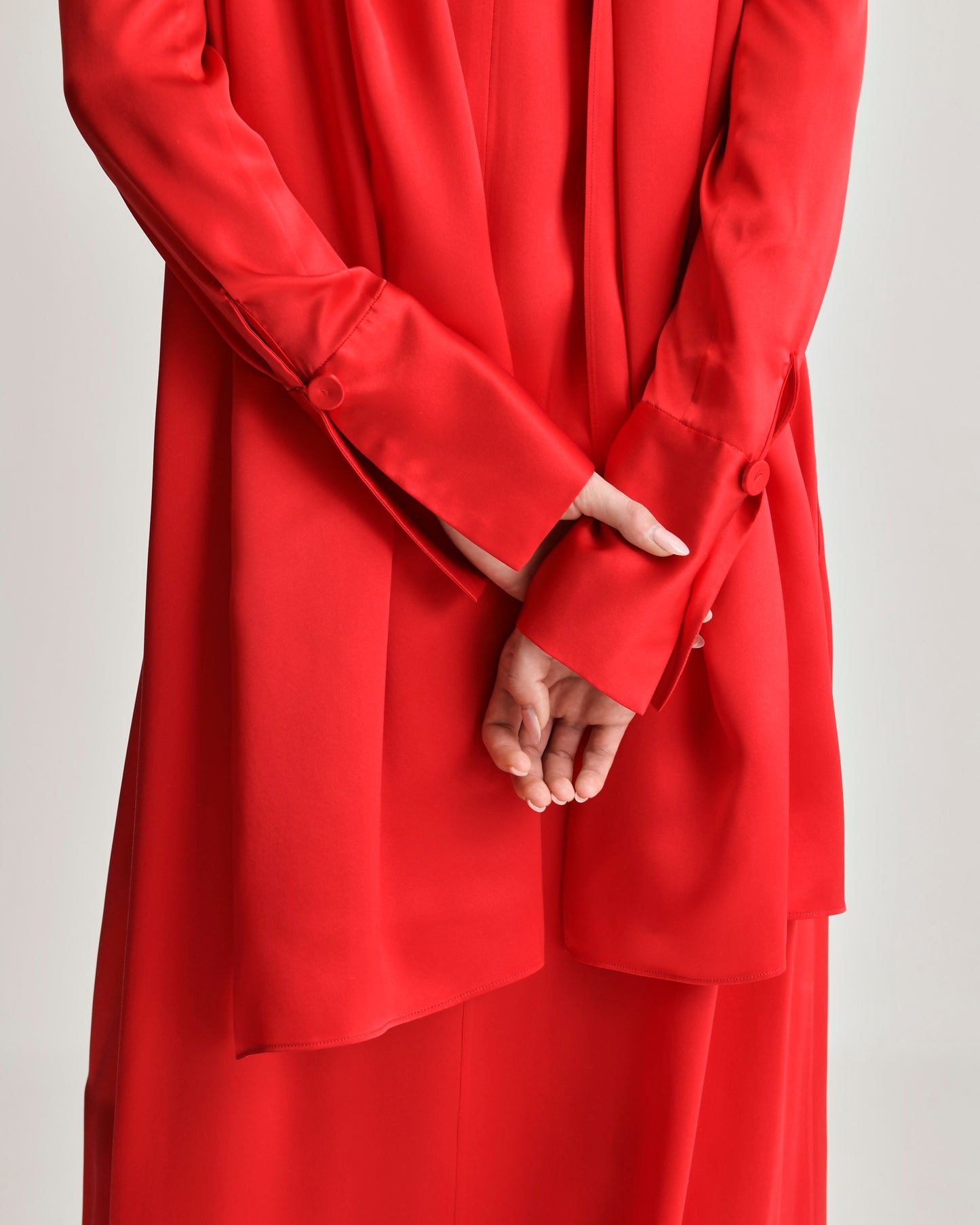 Scarf Dress in Silk Charmeuse