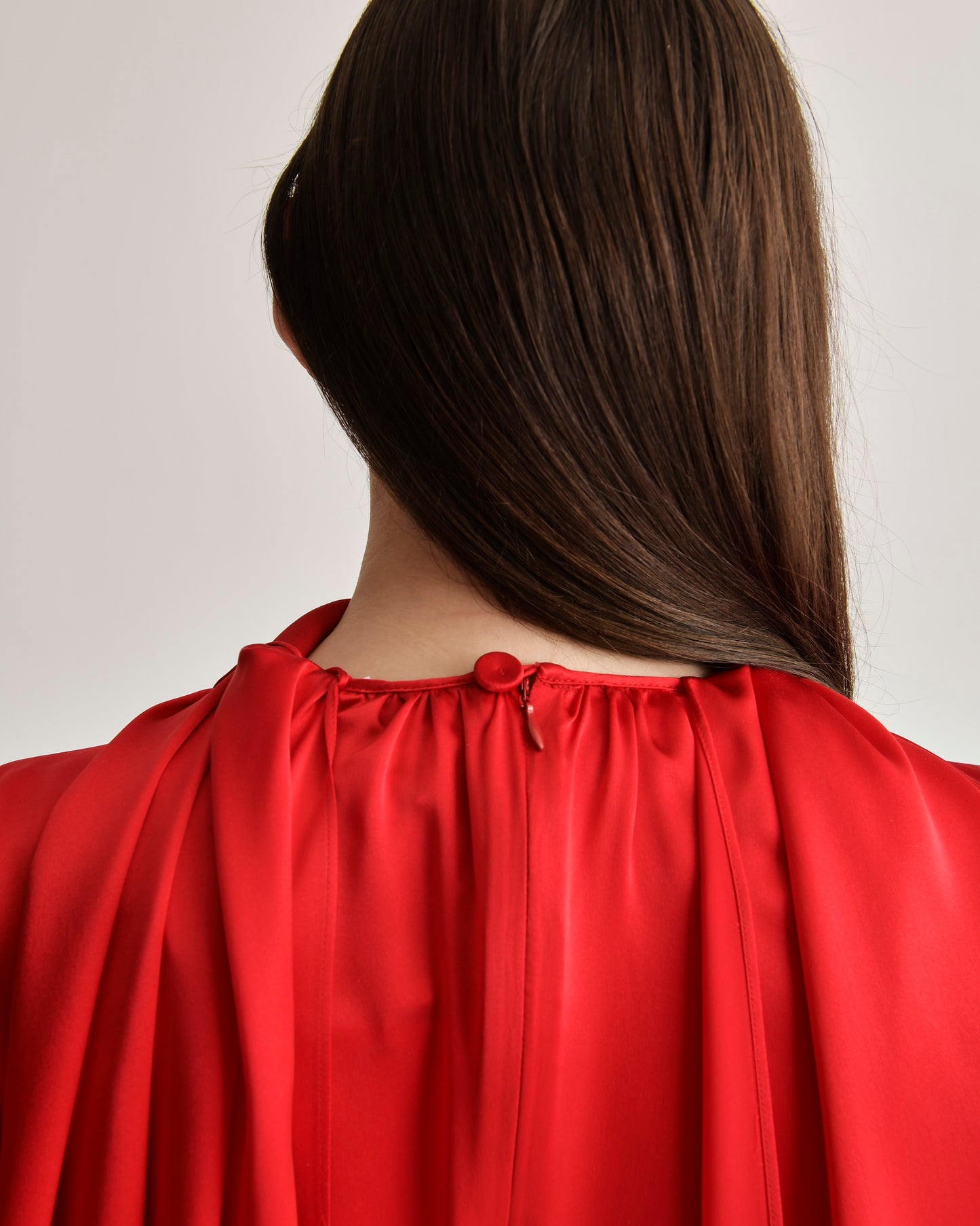 Scarf Dress in Silk Charmeuse