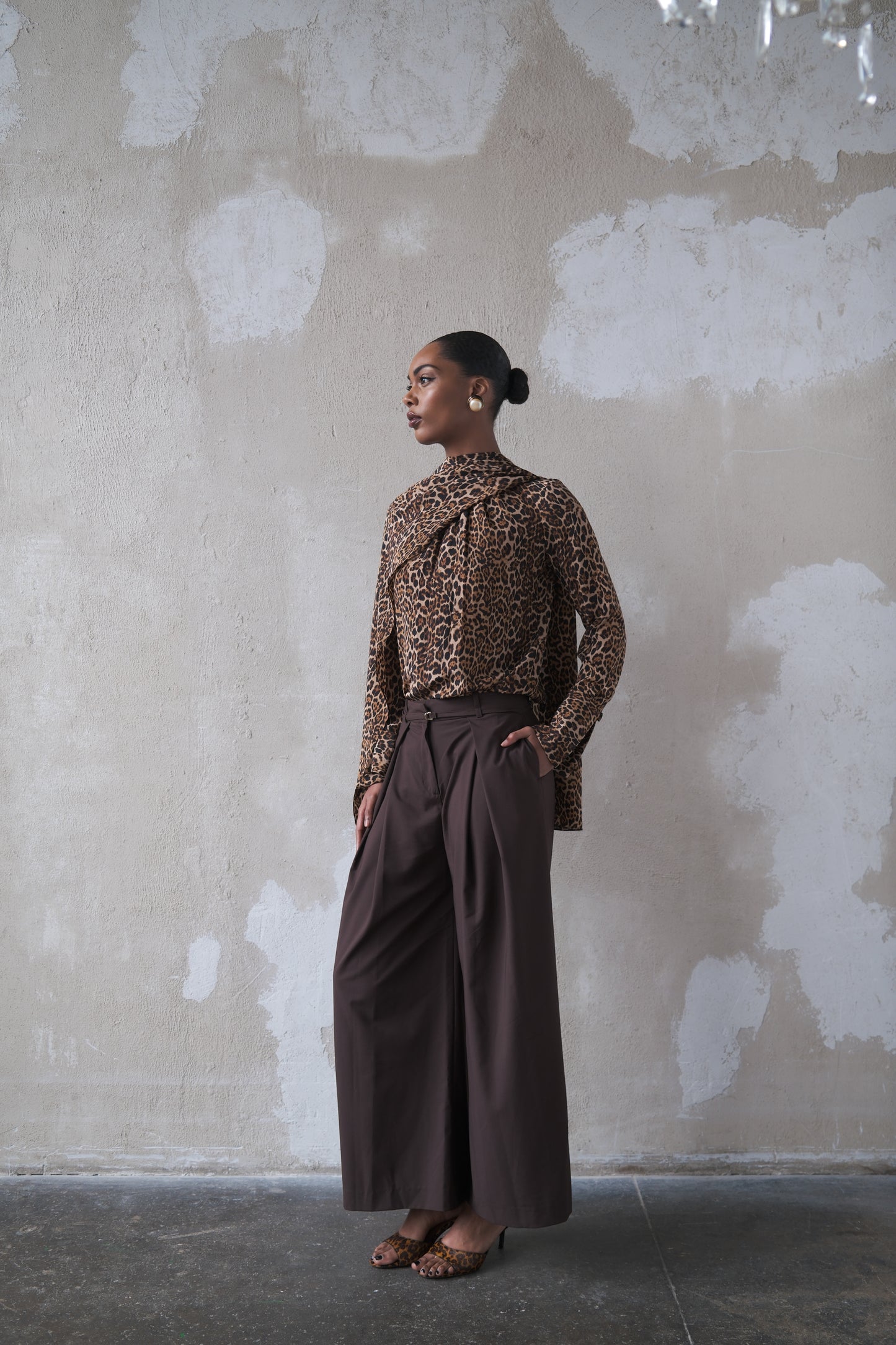 Scarf Top in Silk