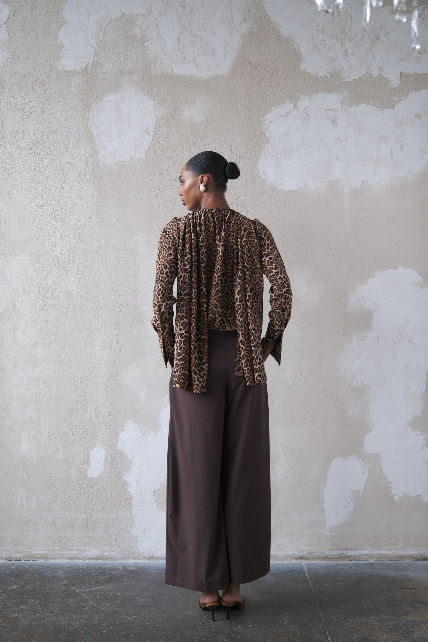 Scarf Top in Silk