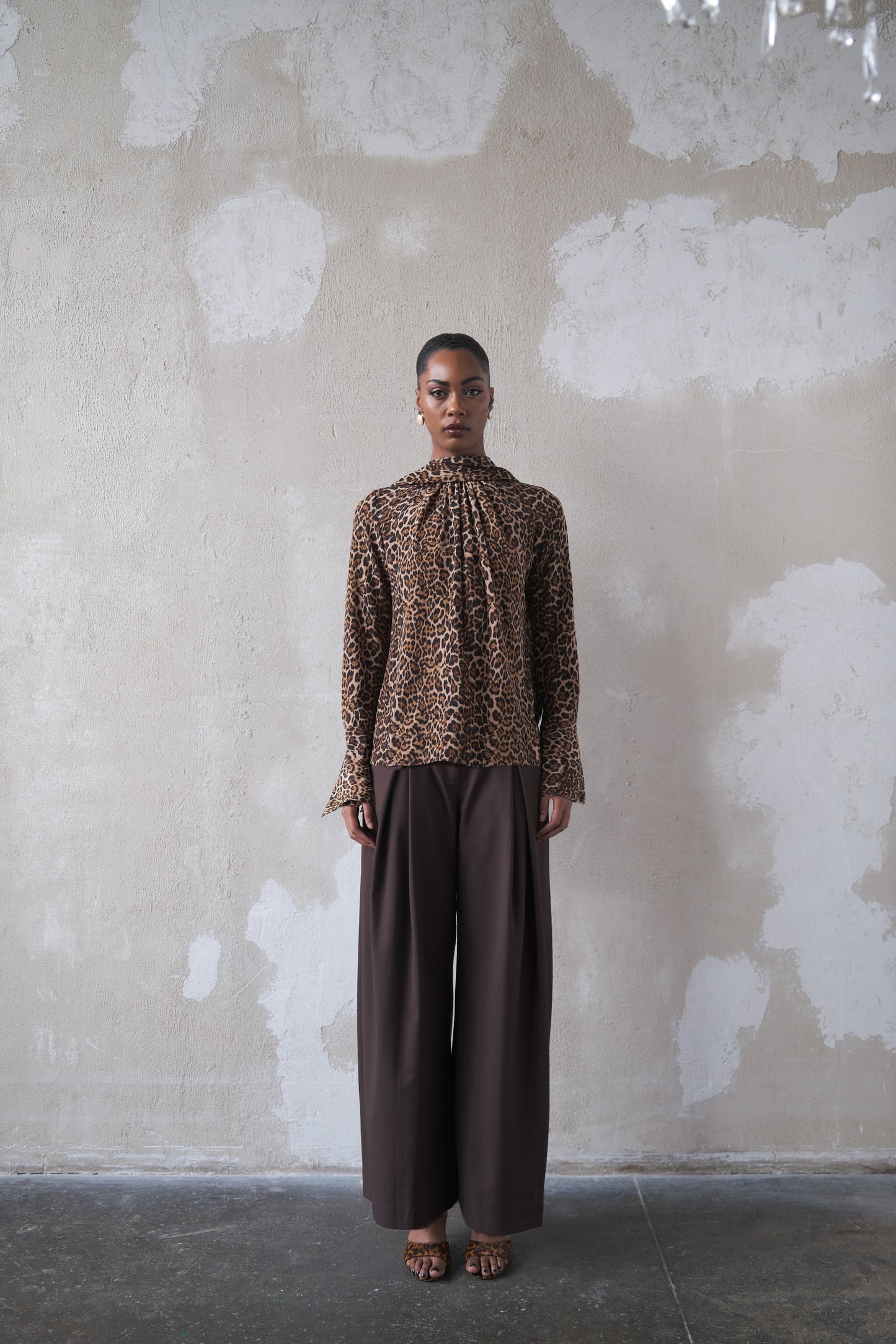 Scarf Top in Silk