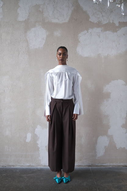 Scarf Top in Silk Charmeuse