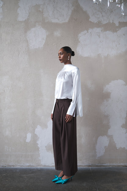 Scarf Top in Silk Charmeuse