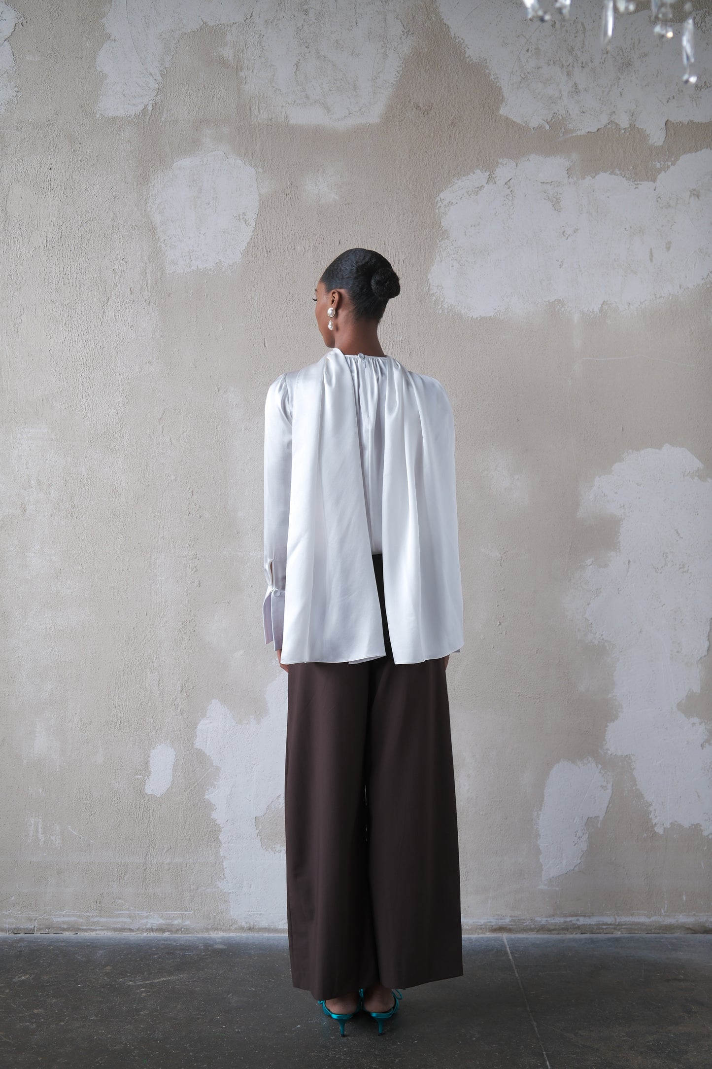 Scarf Top in Silk Charmeuse
