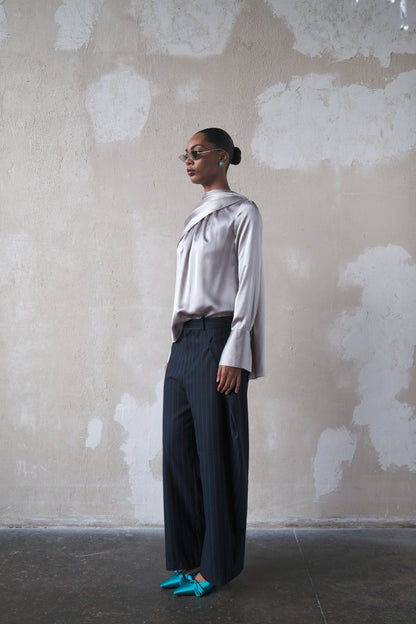 Scarf Top in Silk Charmeuse