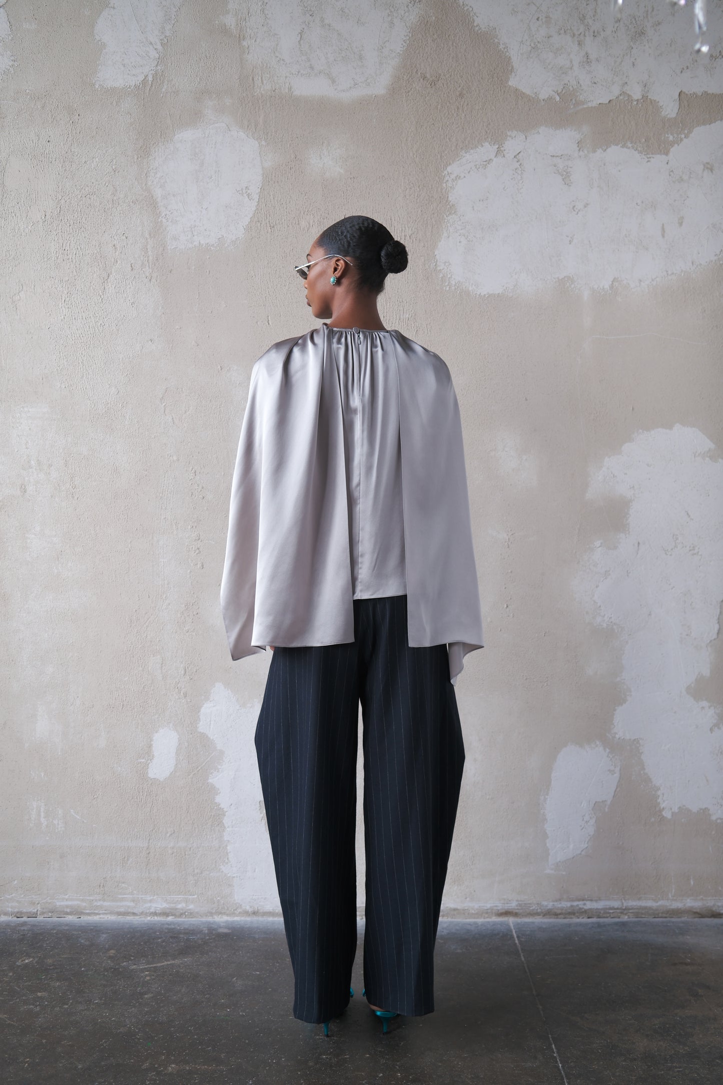 Scarf Top in Silk Charmeuse