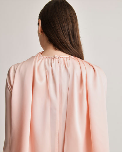 Scarf Dress in Silk Charmeuse