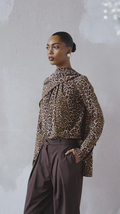 Scarf Top in Silk